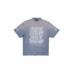 T-shirt Snbn Large Fit in Blu