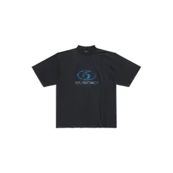 T-shirt Surfer Medium Fit in Nero/blu