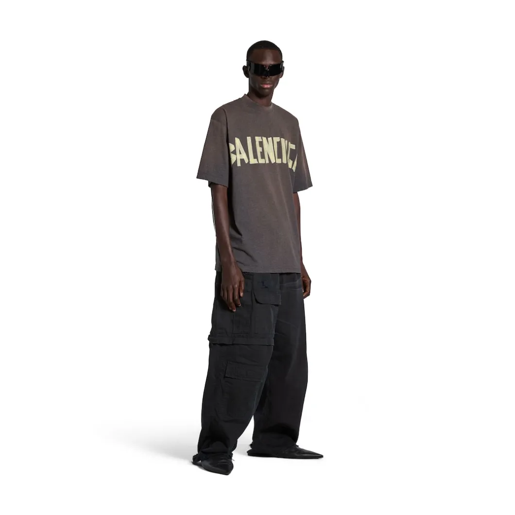 T-shirt Tape Type Medium Fit in Grigio Scuro