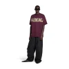 T-shirt Tape Type Medium Fit in Rosso Scuro