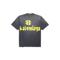 T-shirt Tape Type Medium Fit in Nero D&eacute;lav&eacute;