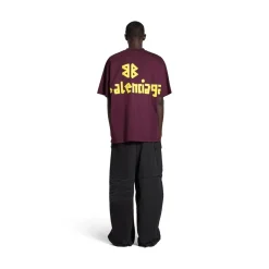 T-shirt Tape Type Medium Fit in Rosso Scuro