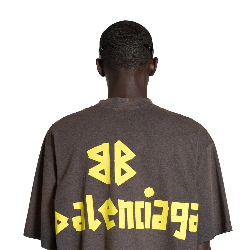 T-shirt Tape Type Medium Fit in Grigio Scuro