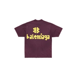 T-shirt Tape Type Medium Fit in Rosso Scuro