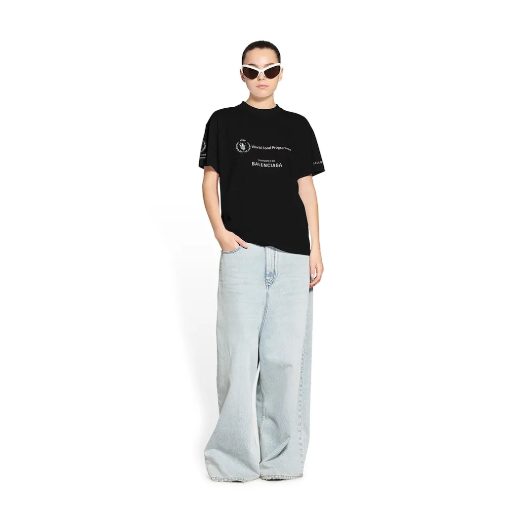 T-shirt Wfp Medium Fit da Donna in Nero