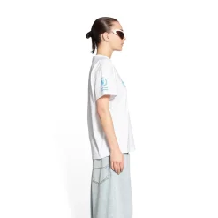 T-shirt Wfp Medium Fit da Donna in Bianco