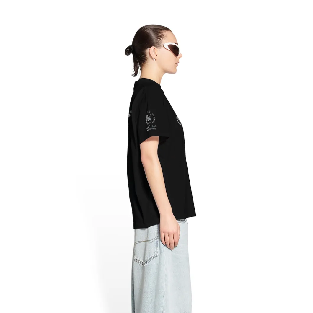 T-shirt Wfp Medium Fit da Donna in Nero
