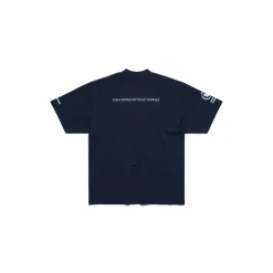 T-shirt Wfp Medium Fit in Blu Scuro/bianco