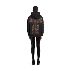 Zip-up Hoodie Heavy Metal Small Fit in Nero D&eacute;lav&eacute;