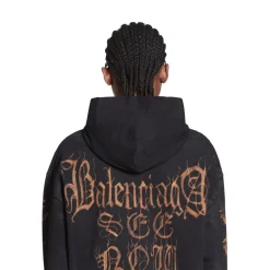 Zip-up Hoodie Heavy Metal Small Fit in Nero D&eacute;lav&eacute;