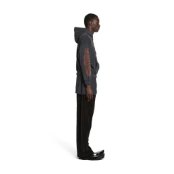 Zip-up Hoodie Offshore Medium Fit in Nero D&eacute;lav&eacute;